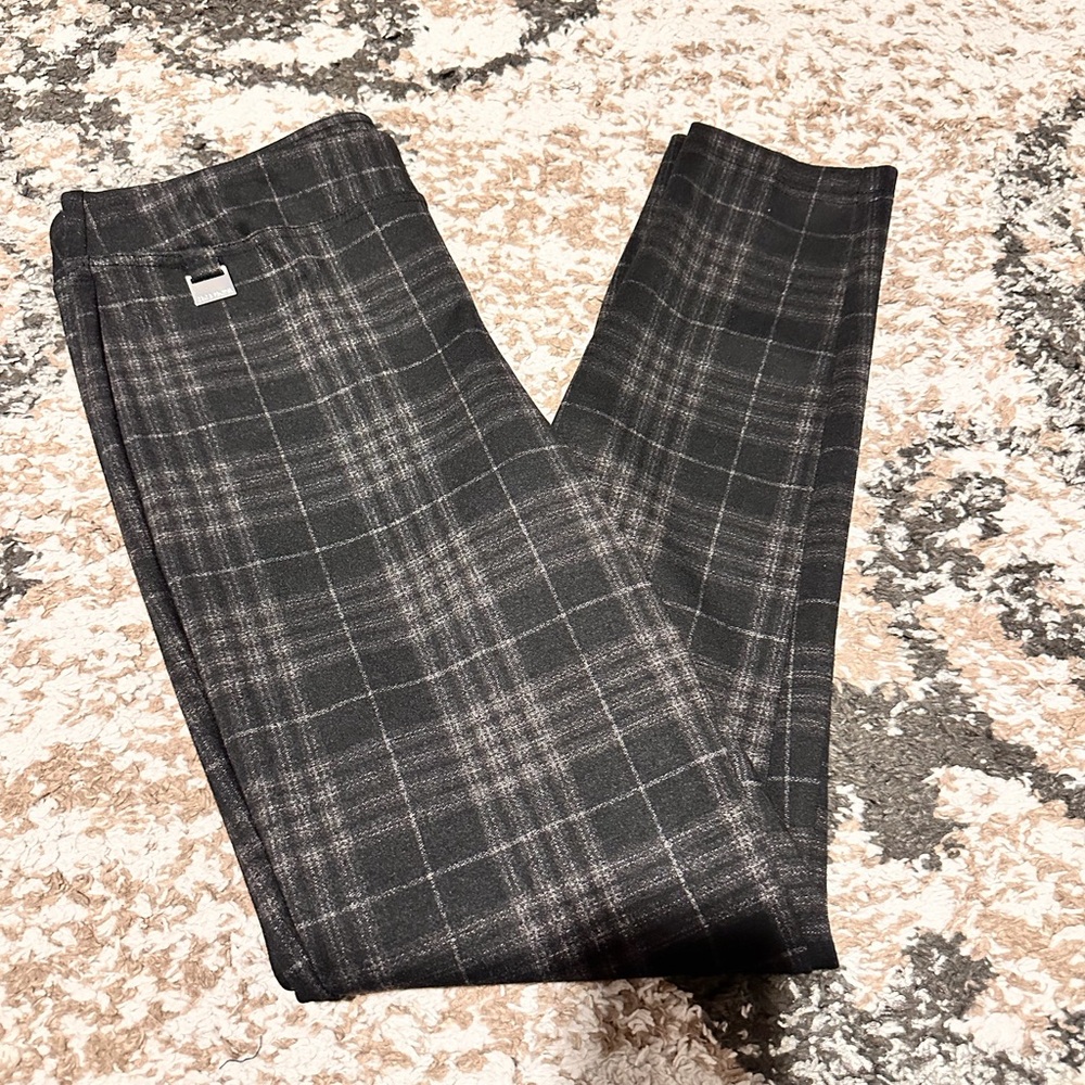 Zac & Rachel Women’s Charcoal Plaid Dress Pants